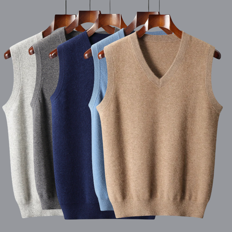 V-Neck Cashmere Vest