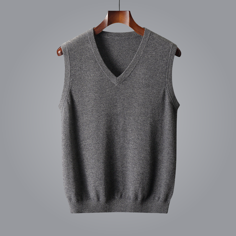 V-Neck Cashmere Vest