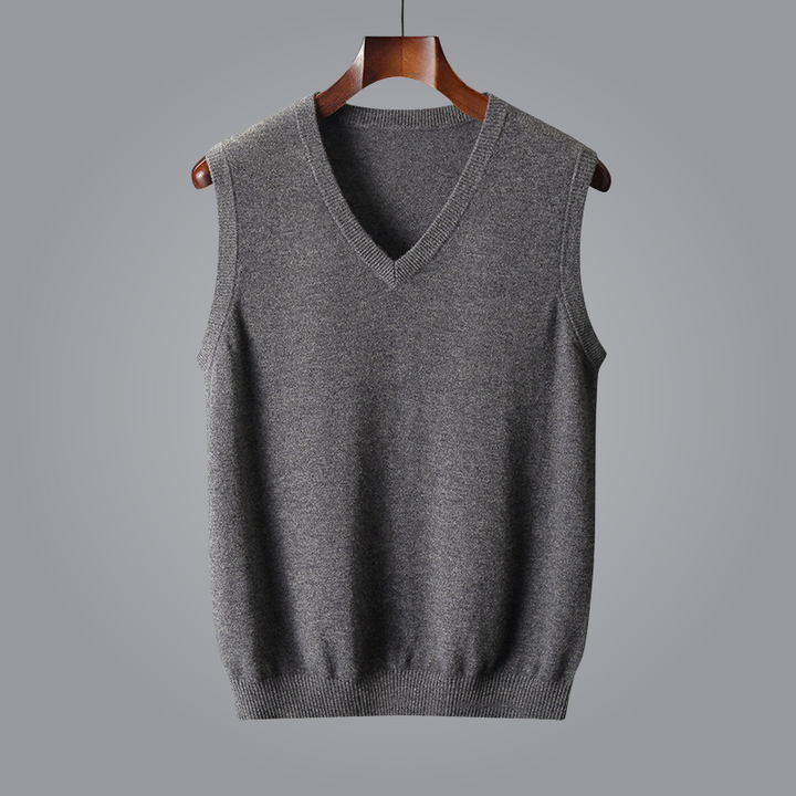 V-Neck Cashmere Vest