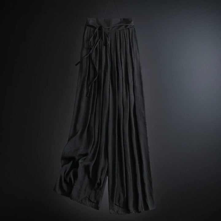 Wide Leg Tie Waist Linen Pants