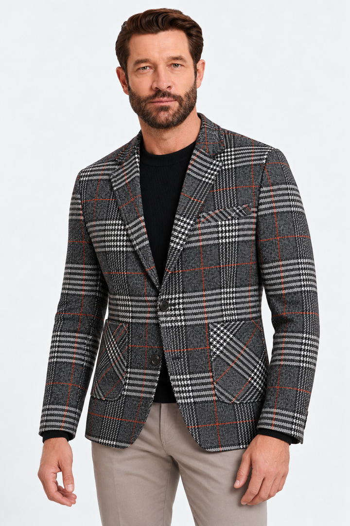 Wool-Blend Blazer – Tailored Seams & Shape Support