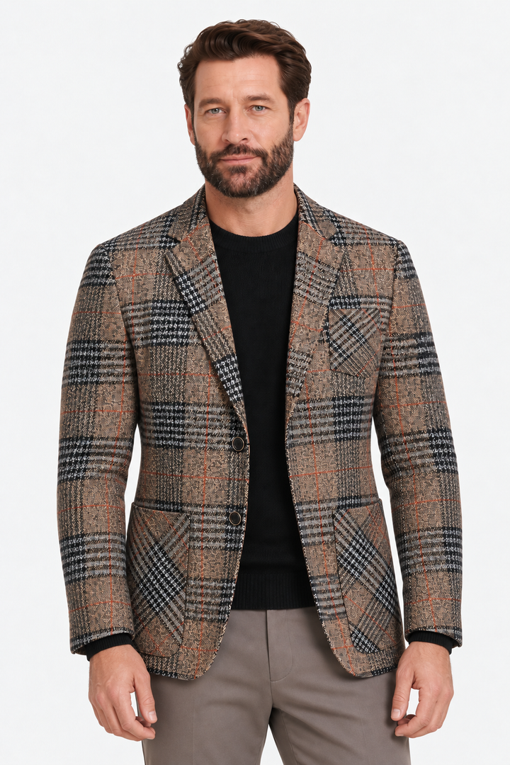 Wool-Blend Blazer – Tailored Seams & Shape Support