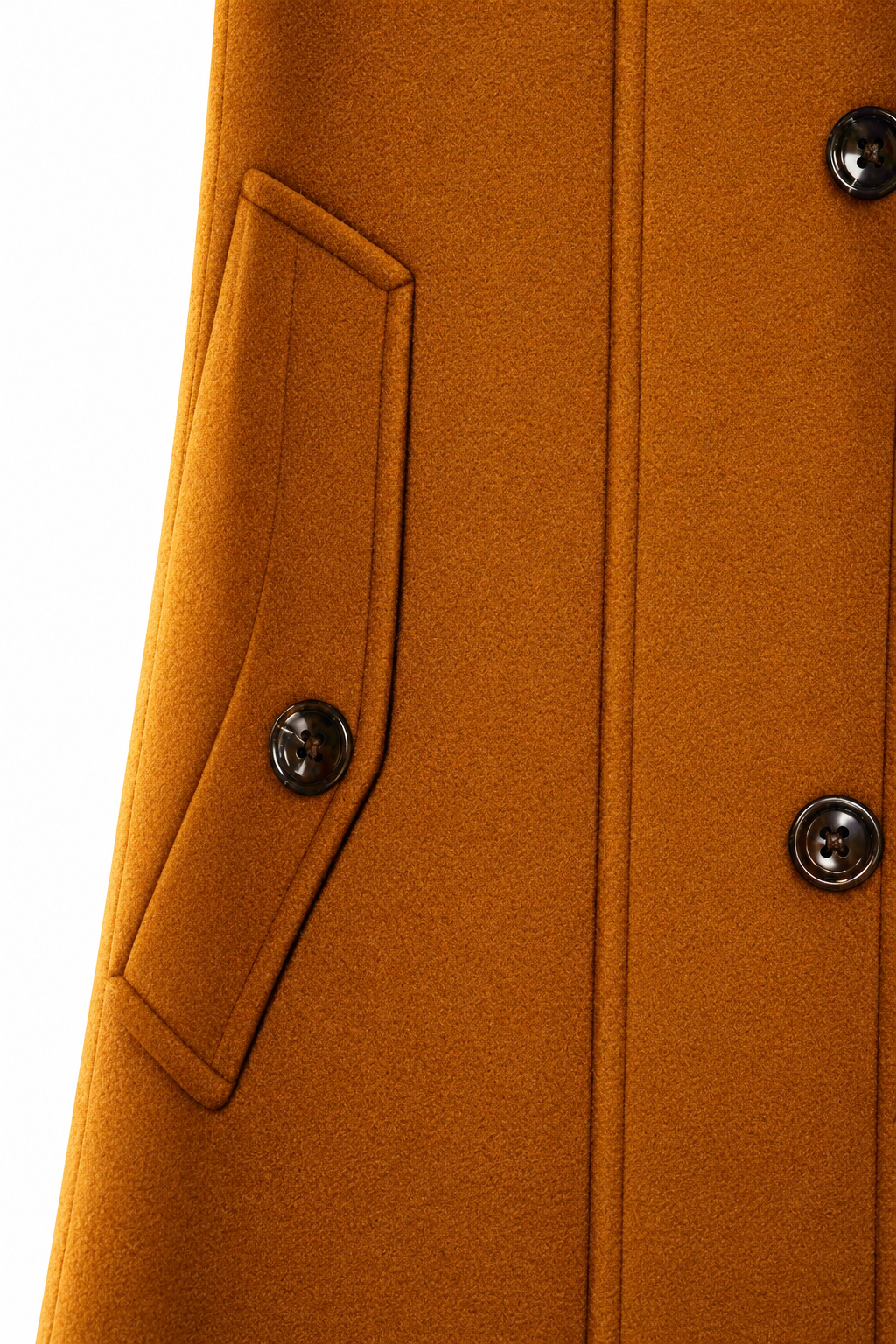 Wool-Blend Coat – Detachable Scarf & Adjustable Neck Coverage