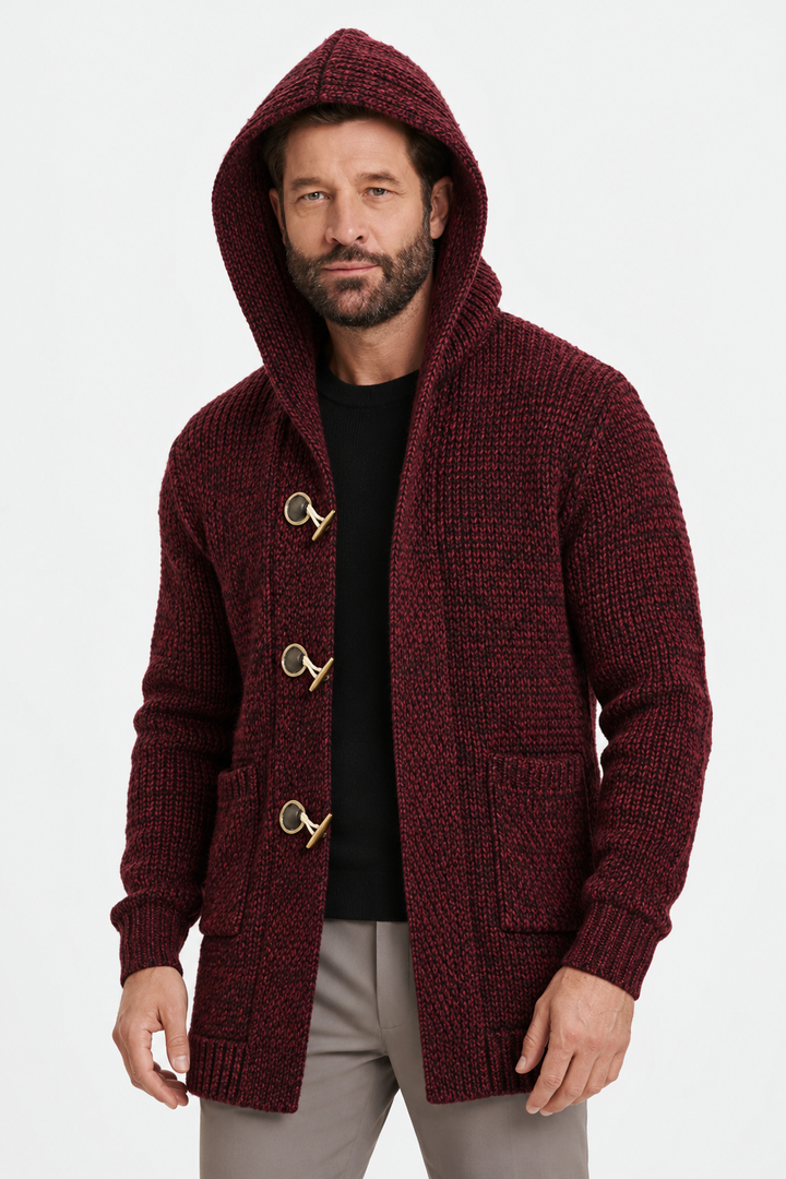 Wool-Blend Hooded Cardigan – Relaxed Cut & Easy Layering