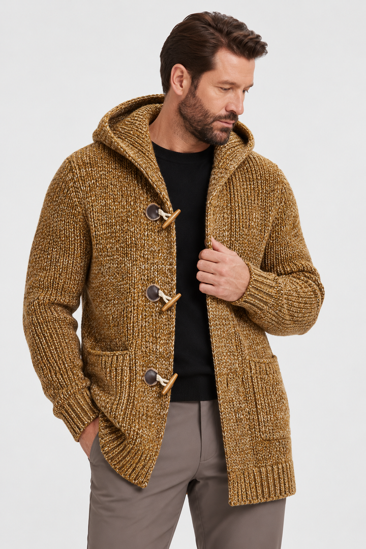Wool-Blend Hooded Cardigan – Relaxed Cut & Easy Layering