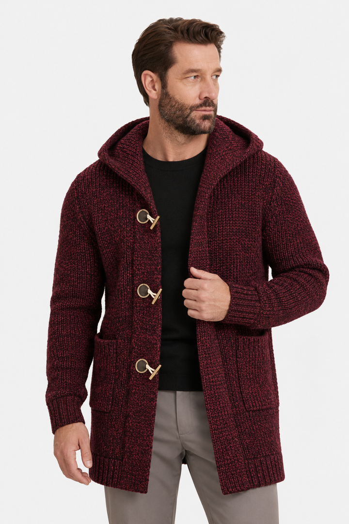 Wool-Blend Hooded Cardigan – Relaxed Cut & Easy Layering