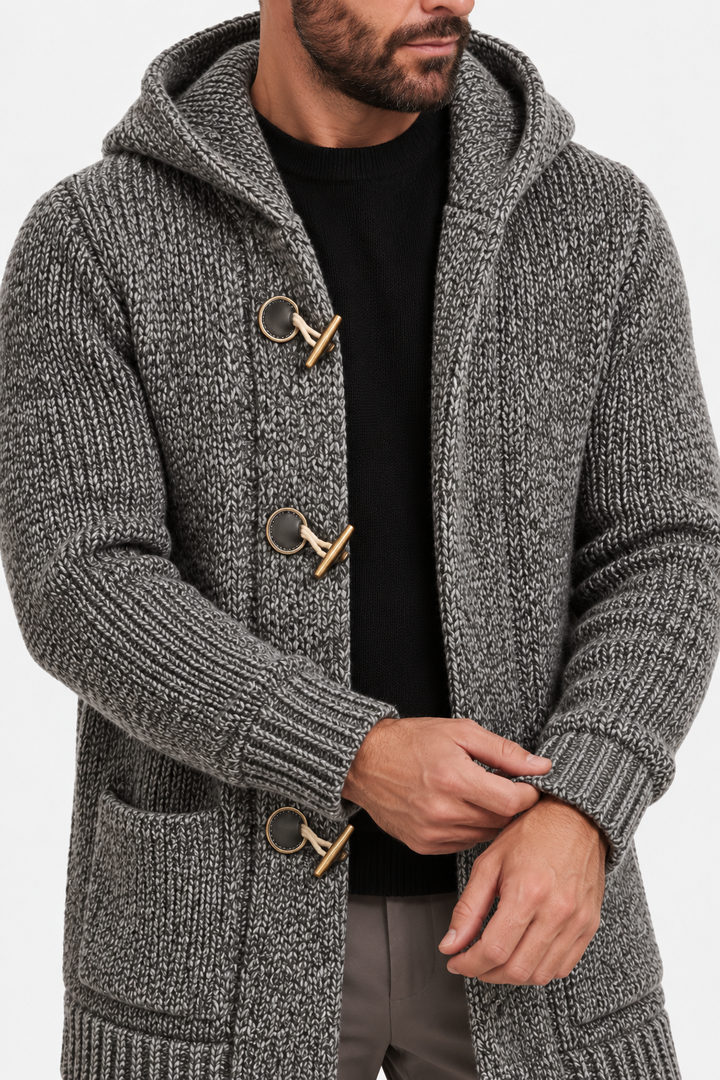 Wool-Blend Hooded Cardigan – Relaxed Cut & Easy Layering