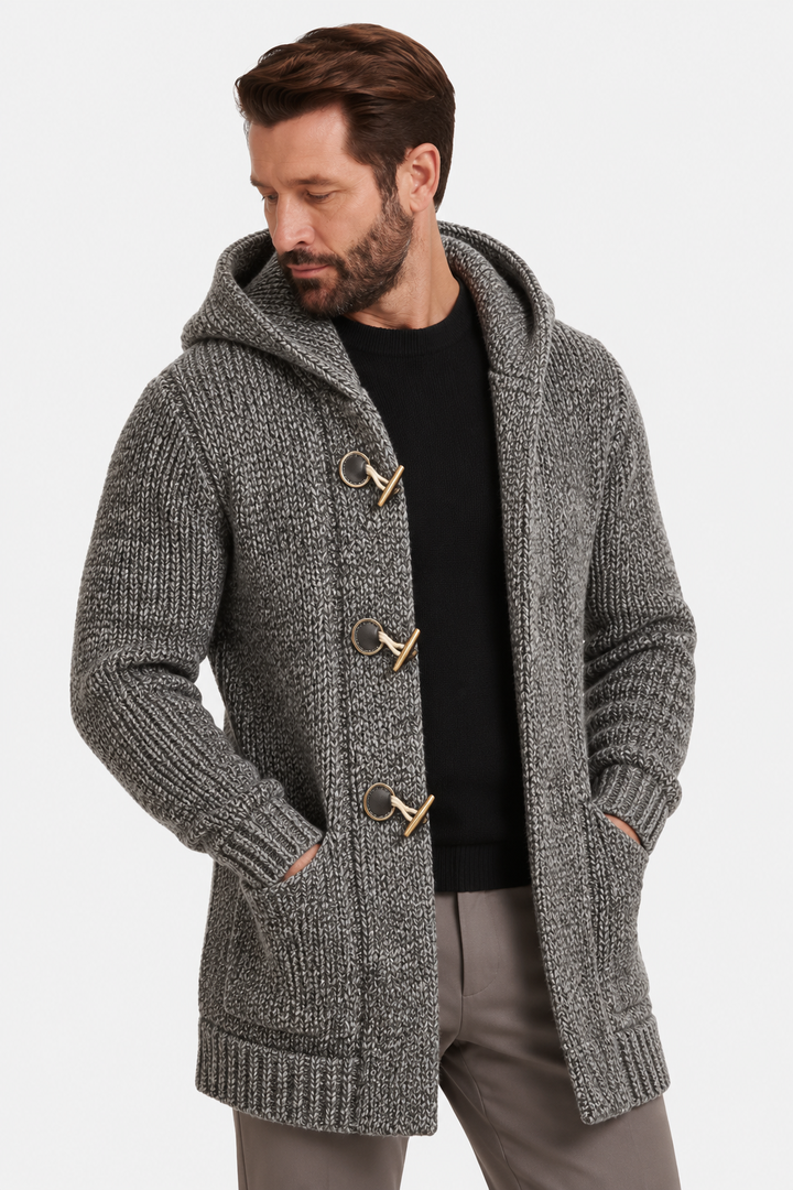 Wool-Blend Hooded Cardigan – Relaxed Cut & Easy Layering