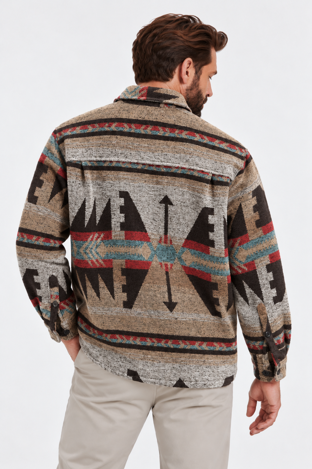 Wool-Blend Jacket – Button Front & Room for Layering