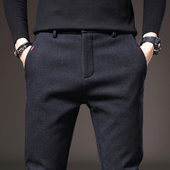 Wrinkle-Resistant Slim Fit Pants