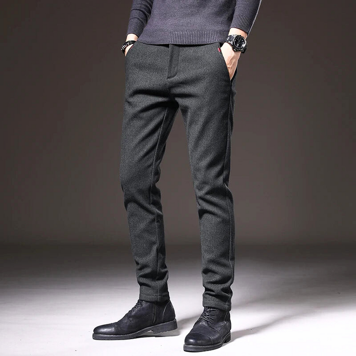 Wrinkle-Resistant Slim Fit Pants