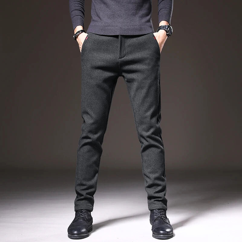 Wrinkle-Resistant Slim Fit Pants