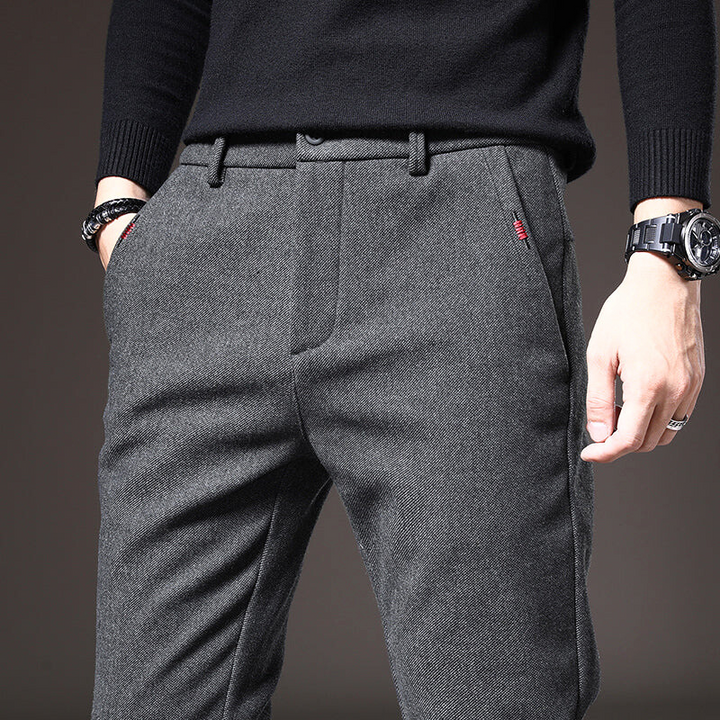 Wrinkle-Resistant Slim Fit Pants