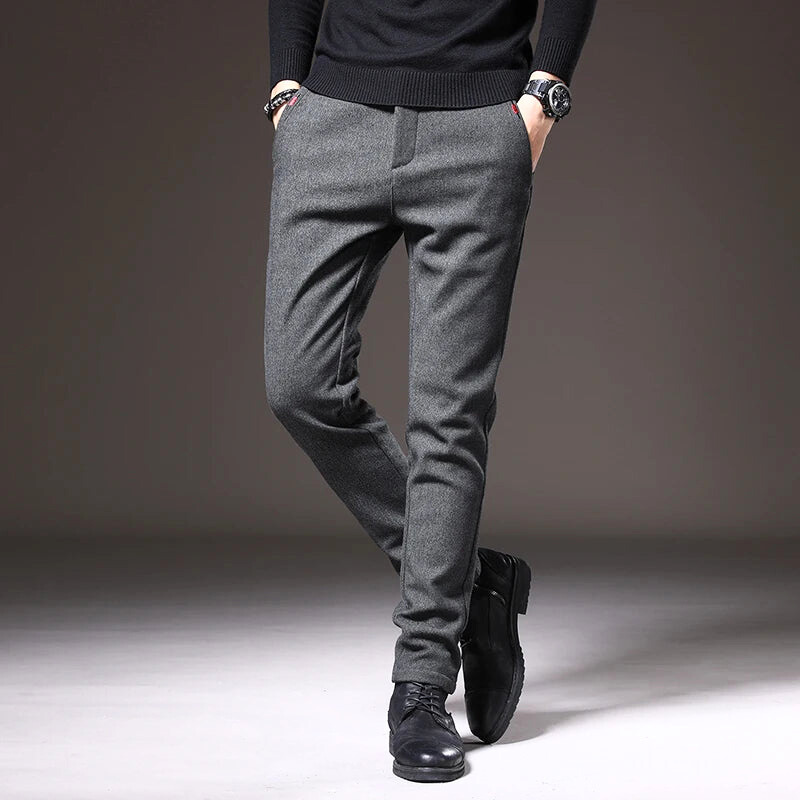 Wrinkle-Resistant Slim Fit Pants