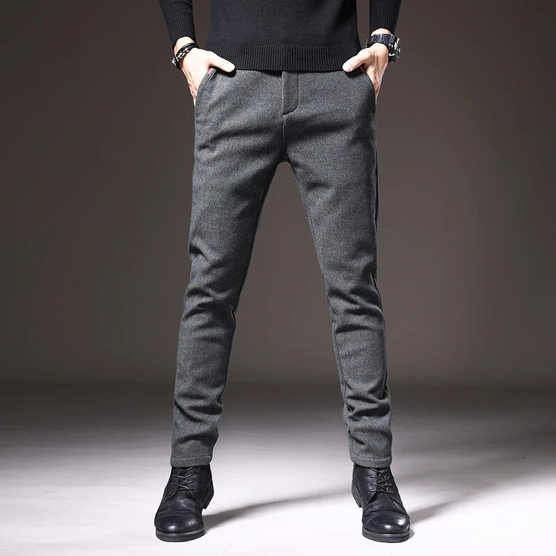 Wrinkle-Resistant Slim Fit Pants