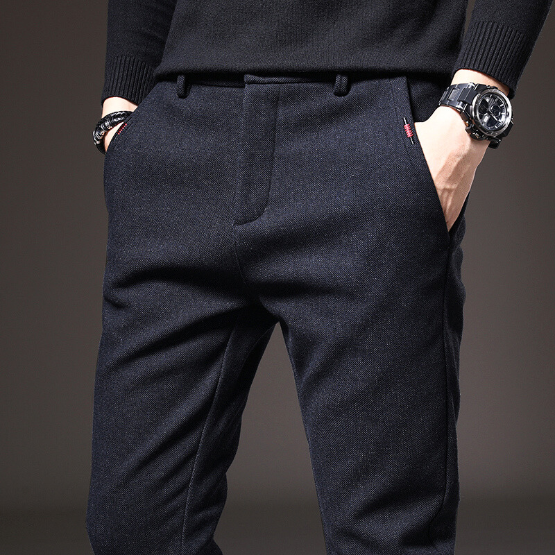 Wrinkle-Resistant Slim Fit Pants